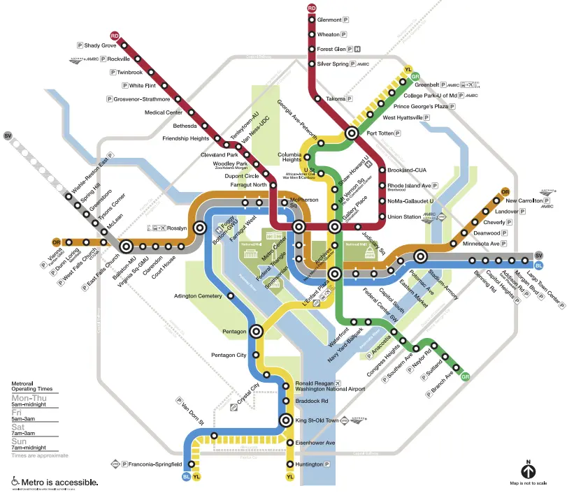 DC Metro Map 2024 Navigating Washington DC s Metro System