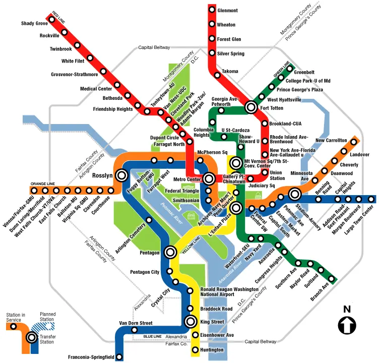 Washington DC Metro system